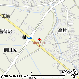 ローソン大館二井田店周辺の地図