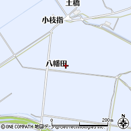 秋田県鹿角市花輪八幡田周辺の地図