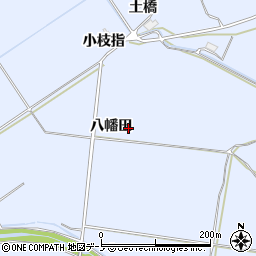 秋田県鹿角市花輪（八幡田）周辺の地図
