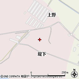 秋田県大館市下川原周辺の地図