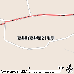岩手県久慈市夏井町夏井第２１地割周辺の地図