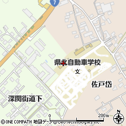 県北自動車学校周辺の地図