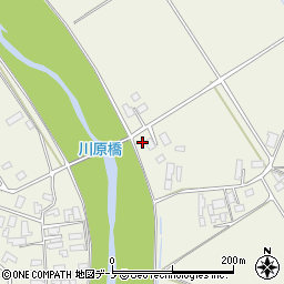 秋田県大館市二井田（大館道下）周辺の地図