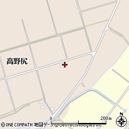 秋田県北秋田市綴子高野尻130-2周辺の地図