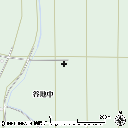 秋田県能代市須田谷地中周辺の地図