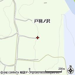 秋田県鹿角市十和田末広戸羽ノ沢周辺の地図