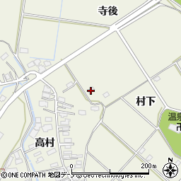 秋田県大館市二井田寺後周辺の地図