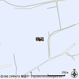 秋田県鹿角市花輪（横道）周辺の地図