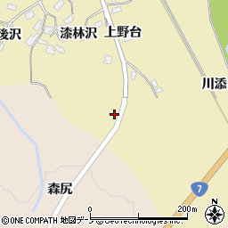 秋田県大館市大披上野台62-3周辺の地図