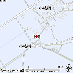 秋田県鹿角市花輪土橋周辺の地図