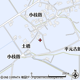 秋田県鹿角市花輪平元古館周辺の地図