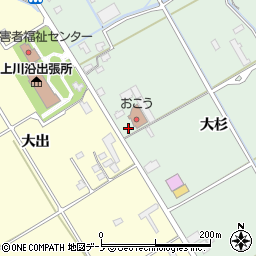 秋田県大館市餌釣（大杉）周辺の地図