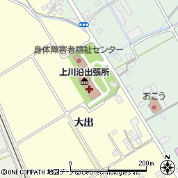 上川沿公民館周辺の地図