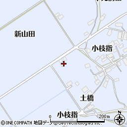 秋田県鹿角市花輪新山田周辺の地図