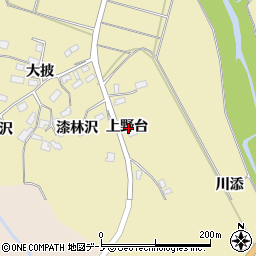 秋田県大館市大披上野台周辺の地図
