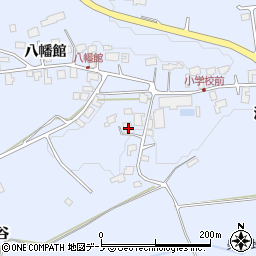 秋田県鹿角市花輪（四ツ谷）周辺の地図