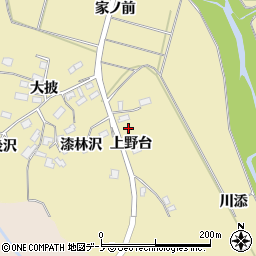 秋田県大館市大披上野台6周辺の地図