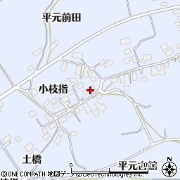秋田県鹿角市花輪小枝指38周辺の地図