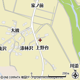 秋田県大館市大披上野台4周辺の地図