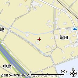 秋田県鹿角市十和田錦木（冠田）周辺の地図