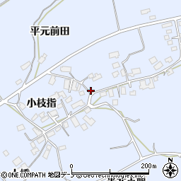 秋田県鹿角市花輪小枝指周辺の地図