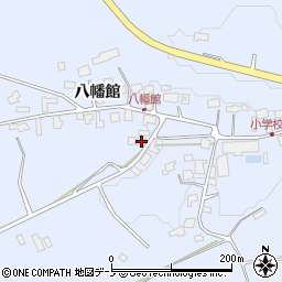 秋田県鹿角市花輪（上ワ町）周辺の地図