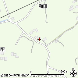 秋田県鹿角市十和田末広和田45周辺の地図