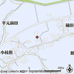 秋田県鹿角市花輪小枝指25周辺の地図