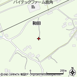 秋田県鹿角市十和田末広和田47周辺の地図