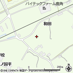 秋田県鹿角市十和田末広和田51周辺の地図
