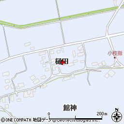 秋田県鹿角市花輪樋田周辺の地図