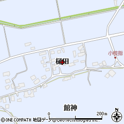 秋田県鹿角市花輪（樋田）周辺の地図