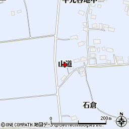 秋田県鹿角市花輪（山道）周辺の地図