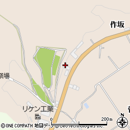 秋田県北秋田市綴子作坂216周辺の地図