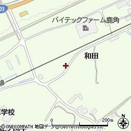 秋田県鹿角市十和田末広和田56周辺の地図