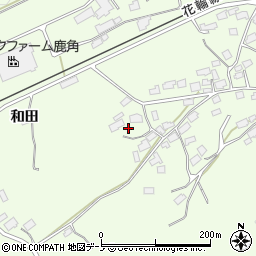 秋田県鹿角市十和田末広和田5周辺の地図