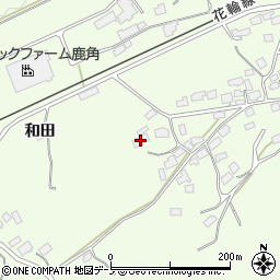秋田県鹿角市十和田末広和田8周辺の地図
