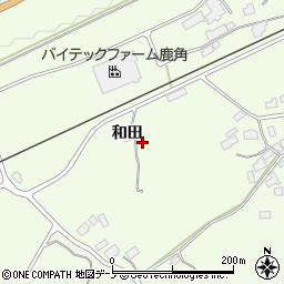 秋田県鹿角市十和田末広和田37周辺の地図