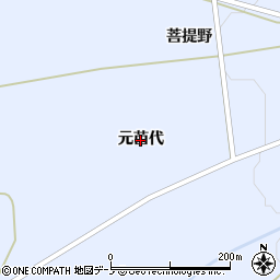 秋田県鹿角市花輪（元苗代）周辺の地図