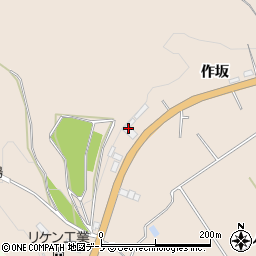 秋田県北秋田市綴子作坂215周辺の地図