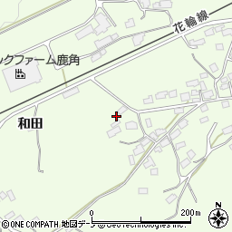 秋田県鹿角市十和田末広和田9周辺の地図
