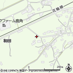 秋田県鹿角市十和田末広和田3周辺の地図
