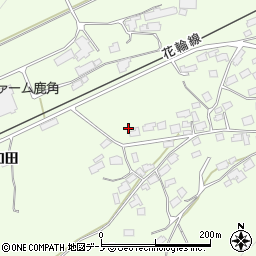秋田県鹿角市十和田末広下屋布108周辺の地図