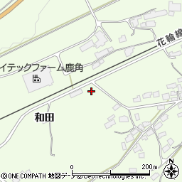 秋田県鹿角市十和田末広和田14周辺の地図
