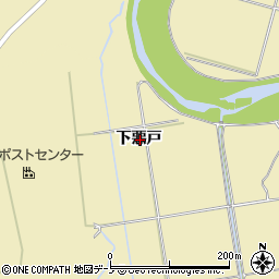 秋田県大館市大披下悪戸周辺の地図