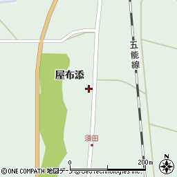 秋田県能代市須田屋布添64周辺の地図