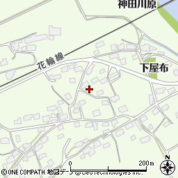 秋田県鹿角市十和田末広下屋布周辺の地図