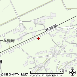 秋田県鹿角市十和田末広下屋布97周辺の地図