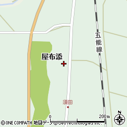 秋田県能代市須田屋布添63周辺の地図