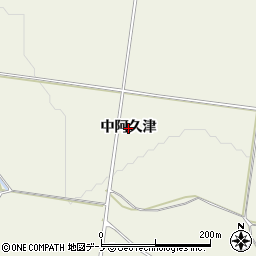 秋田県大館市二井田（中阿久津）周辺の地図